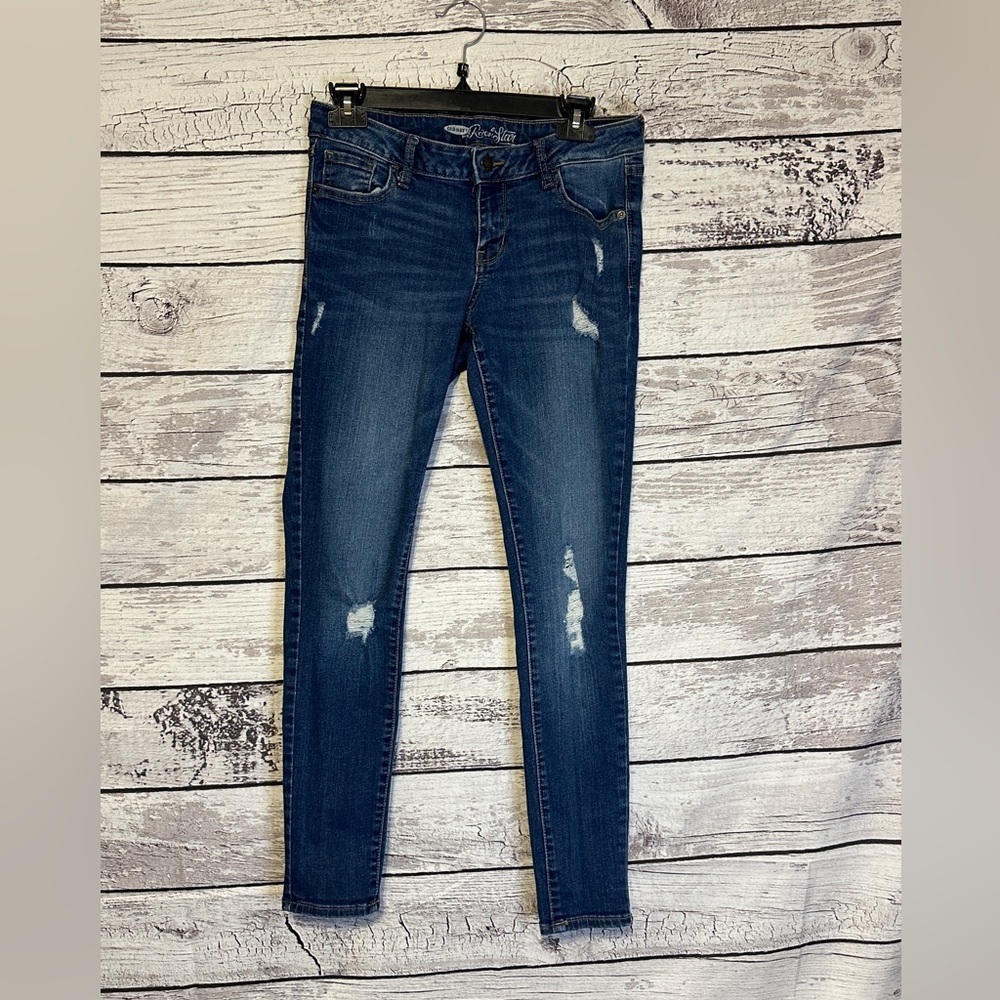 Old Navy The Rockstar Mid-Rise Distressed Skinny Jeans Women’s 6 Regular